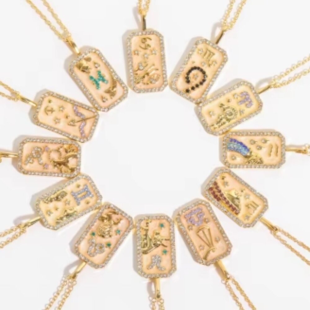 14K Gold plated Zodiac Sign Necklace